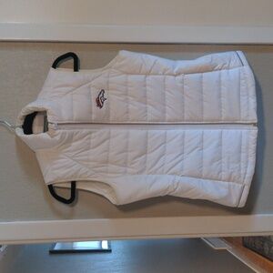Denver Broncos Cutter & Buck White zip up puffy vest, small